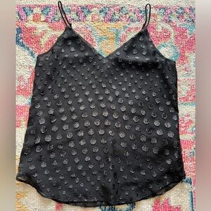 Express Metallic Dot Downtown Cami Black Small